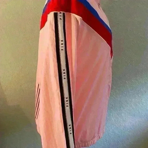 Victoria’s Secret Pink Aviator Style Jacket Windbreaker Medium - Picture 6 of 13